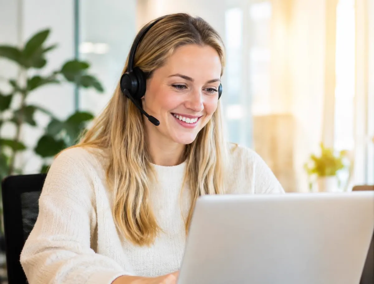 Medewerker helpt een klant via de chat